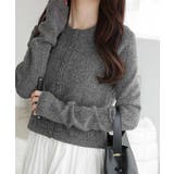 【mily bilet】アイレット柄くるみボタンニットカーディガン | Classical Elf | 詳細画像16