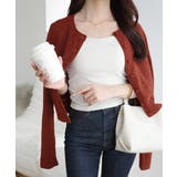 【mily bilet】アイレット柄くるみボタンニットカーディガン | Classical Elf | 詳細画像23