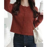 【mily bilet】アイレット柄くるみボタンニットカーディガン | Classical Elf | 詳細画像25