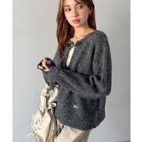 【mily bilet】癒しのモヘアタッチ。バックル使いVネックニット（長袖） | Classical Elf  | 詳細画像14 