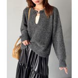 【mily bilet】癒しのモヘアタッチ。バックル使いVネックニット（長袖） | Classical Elf  | 詳細画像15 