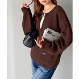 【mily bilet】癒しのモヘアタッチ。バックル使いVネックニット（長袖） | Classical Elf  | 詳細画像17 