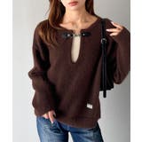 【mily bilet】癒しのモヘアタッチ。バックル使いVネックニット（長袖） | Classical Elf  | 詳細画像18 