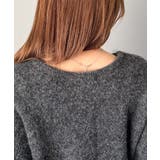 【mily bilet】癒しのモヘアタッチ。バックル使いVネックニット（長袖） | Classical Elf  | 詳細画像25 