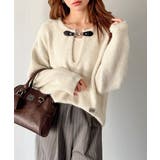 【mily bilet】癒しのモヘアタッチ。バックル使いVネックニット（長袖） | Classical Elf  | 詳細画像2 