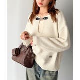 【mily bilet】癒しのモヘアタッチ。バックル使いVネックニット（長袖） | Classical Elf  | 詳細画像5 