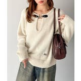 【mily bilet】癒しのモヘアタッチ。バックル使いVネックニット（長袖） | Classical Elf  | 詳細画像6 