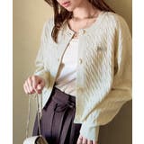 やわらかな優しさ、漂う気品。前後2wayプレート使いケーブルニットカーディガン | Classical Elf  | 詳細画像6 