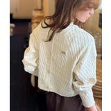 やわらかな優しさ、漂う気品。前後2wayプレート使いケーブルニットカーディガン | Classical Elf  | 詳細画像8 