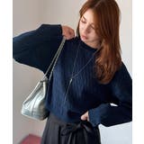 やわらかな優しさ、漂う気品。前後2wayプレート使いケーブルニットカーディガン | Classical Elf  | 詳細画像24 