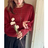 やわらかな優しさ、漂う気品。前後2wayプレート使いケーブルニットカーディガン | Classical Elf  | 詳細画像29 