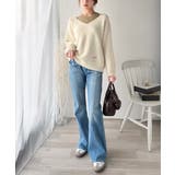 【mily bilet】洗練されたレイヤードスタイル！プレート使い異素材ニットレ… | Classical Elf  | 詳細画像2 