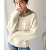 【mily bilet】洗練されたレイヤードスタイル！プレート使い異素材ニットレ… | Classical Elf  | 詳細画像3 