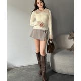 【mily bilet】可愛さ、ふわり2倍増し◎配色ファー衿リブニットプルオーバ… | Classical Elf  | 詳細画像8 