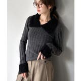 【mily bilet】可愛さ、ふわり2倍増し◎配色ファー衿リブニットプルオーバ… | Classical Elf  | 詳細画像10 