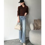 【mily bilet】可愛さ、ふわり2倍増し◎配色ファー衿リブニットプルオーバ… | Classical Elf  | 詳細画像20 