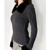 【mily bilet】可愛さ、ふわり2倍増し◎配色ファー衿リブニットプルオーバ… | Classical Elf  | 詳細画像23 