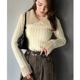 【mily bilet】可愛さ、ふわり2倍増し◎配色ファー衿リブニットプルオーバ… | Classical Elf  | 詳細画像3 