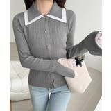 【mily bilet】ダブル襟ニットプルオーバー | Classical Elf  | 詳細画像8 