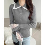 【mily bilet】ダブル襟ニットプルオーバー | Classical Elf  | 詳細画像12 