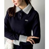 ネイビー | 【mily bilet】上品とカジュアルを叶える、大人コーデが即完成。ファー使い… | Classical Elf 