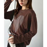 ブラウン | 【mily bilet】 ハートが映える♪大人カジュアルMIX◎ハートグラフィッ… | Classical Elf 