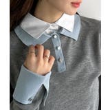【mily bilet】重ね着風で上品見え◎レイヤード風シャツダブル襟使いカフス… | Classical Elf  | 詳細画像32 
