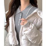 【mily bilet】配色ラインがポイント♪上品なポロ襟リブニット | Classical Elf  | 詳細画像19 