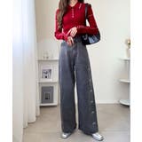 【mily bilet】配色ラインがポイント♪上品なポロ襟リブニット | Classical Elf  | 詳細画像30 