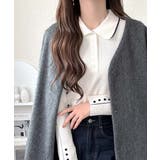 【mily bilet】配色ラインがポイント♪上品なポロ襟リブニット | Classical Elf  | 詳細画像4 