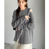 【mily bilet】秋冬もヘルシーに肌見せ！ふわもち肩見せ斜め切り替え２WA… | Classical Elf  | 詳細画像17 