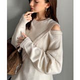 【mily bilet】秋冬もヘルシーに肌見せ！ふわもち肩見せ斜め切り替え２WA… | Classical Elf  | 詳細画像6 