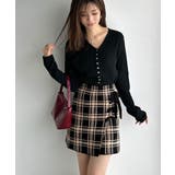 【mily bilet】旬なクラシカルムード◎巻きスカート風リボン使いチェックニ… | Classical Elf  | 詳細画像15 