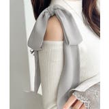 【mily bilet】大人フェミニンの主役トップス。肩シフォンリボン袖レース使… | Classical Elf  | 詳細画像24 