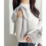 【mily bilet】大人フェミニンの主役トップス。肩シフォンリボン袖レース使… | Classical Elf  | 詳細画像2 