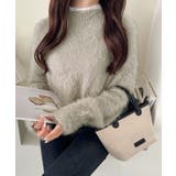 背中で惹きつける、大人の甘さ。バッグリボンレースアップ衿レースレイヤードニットプ… | Classical Elf  | 詳細画像11 