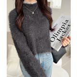 背中で惹きつける、大人の甘さ。バッグリボンレースアップ衿レースレイヤードニットプ… | Classical Elf  | 詳細画像18 