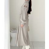 ヘルシーな肌見せが旬。肩空きリボン使いステッチ配色ワンピース | Classical Elf | 詳細画像3