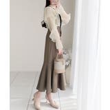 セットアップで華やかスタイル。チュールケープボレロ付きマーメイドキャミワンピース… | Classical Elf  | 詳細画像17 