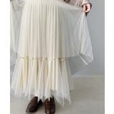 ふんわり大人フェミニン。パール使いリバーシブル2wayチュールスカート | Classical Elf | 詳細画像22