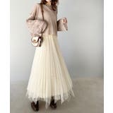 ふんわり大人フェミニン。パール使いリバーシブル2wayチュールスカート | Classical Elf | 詳細画像2