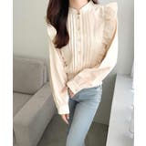 【mily bilet】女性らしさ際立つエレガントスタイル。ピンタックフリルブラ… | Classical Elf  | 詳細画像6 