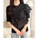 【mily bilet】大人の華やかな旬スタイル。パールボタンフリル使いサマーニ… | Classical Elf  | 詳細画像13 