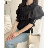 【mily bilet】大人の華やかな旬スタイル。パールボタンフリル使いサマーニ… | Classical Elf  | 詳細画像14 