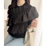 【mily bilet】大人の華やかな旬スタイル。パールボタンフリル使いサマーニ… | Classical Elf  | 詳細画像15 