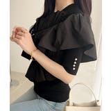 【mily bilet】大人の華やかな旬スタイル。パールボタンフリル使いサマーニ… | Classical Elf  | 詳細画像16 