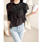 【mily bilet】大人の華やかな旬スタイル。パールボタンフリル使いサマーニ… | Classical Elf  | 詳細画像17 