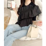 【mily bilet】大人の華やかな旬スタイル。パールボタンフリル使いサマーニ… | Classical Elf  | 詳細画像20 