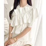 【mily bilet】大人の華やかな旬スタイル。パールボタンフリル使いサマーニ… | Classical Elf  | 詳細画像6 