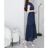 【mily bilet】今季上品に大活躍♪クロスデザイン楊柳使いフリル襟ワンピー… | Classical Elf  | 詳細画像18 